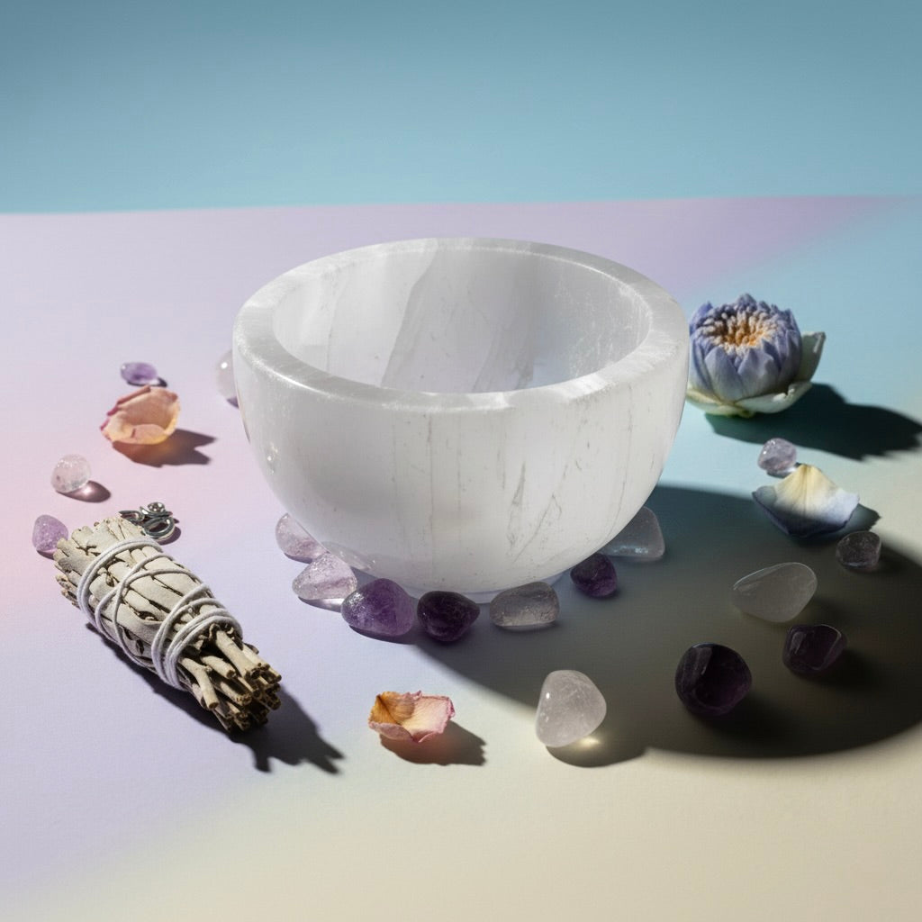 Selenite Bowl – Cleanser of Energy & Crystals - Image 2
