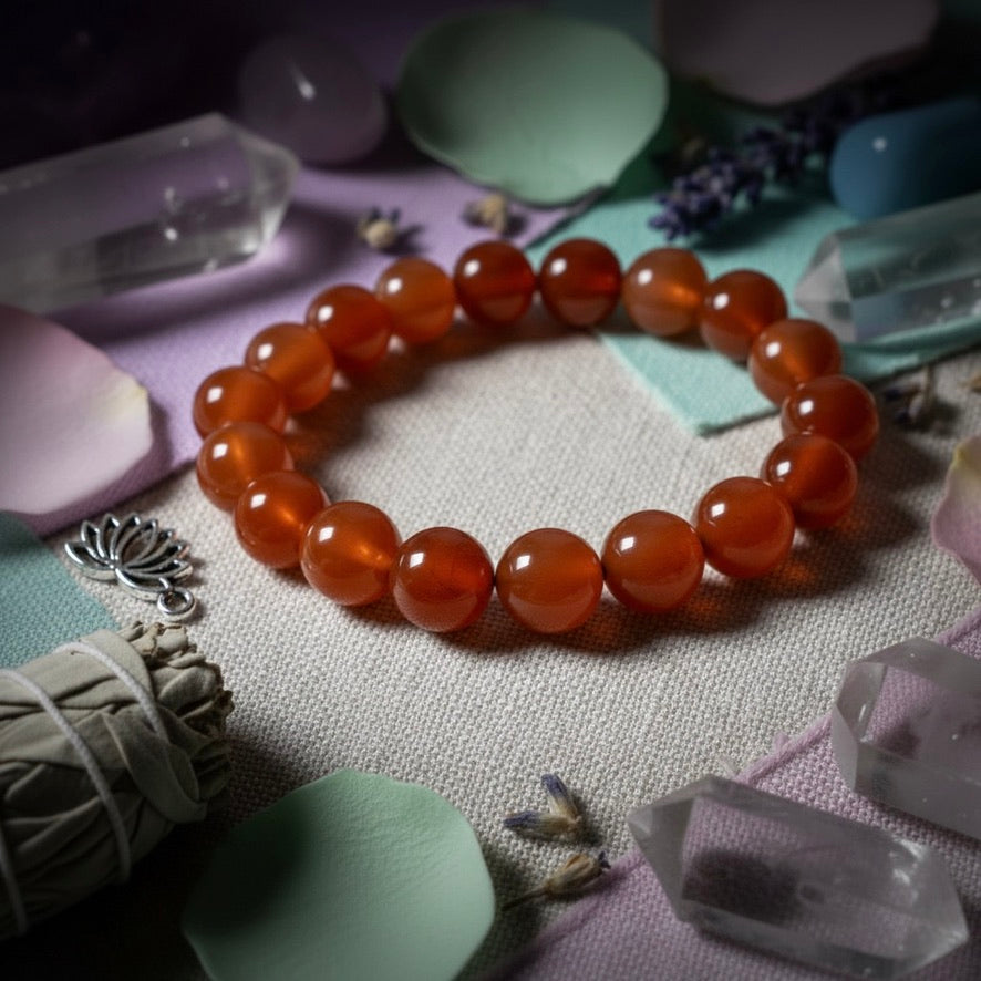 Carnelian Bracelet – Crystal for Motivation & Vitality - Image 2