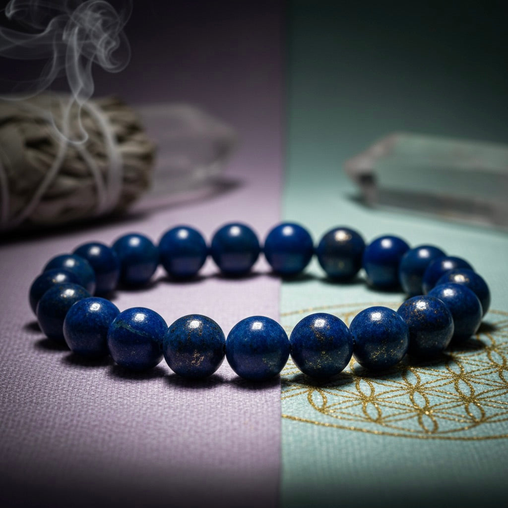 Lapis Lazuli Bracelet – Crystal for Wisdom & Truth - Image 2