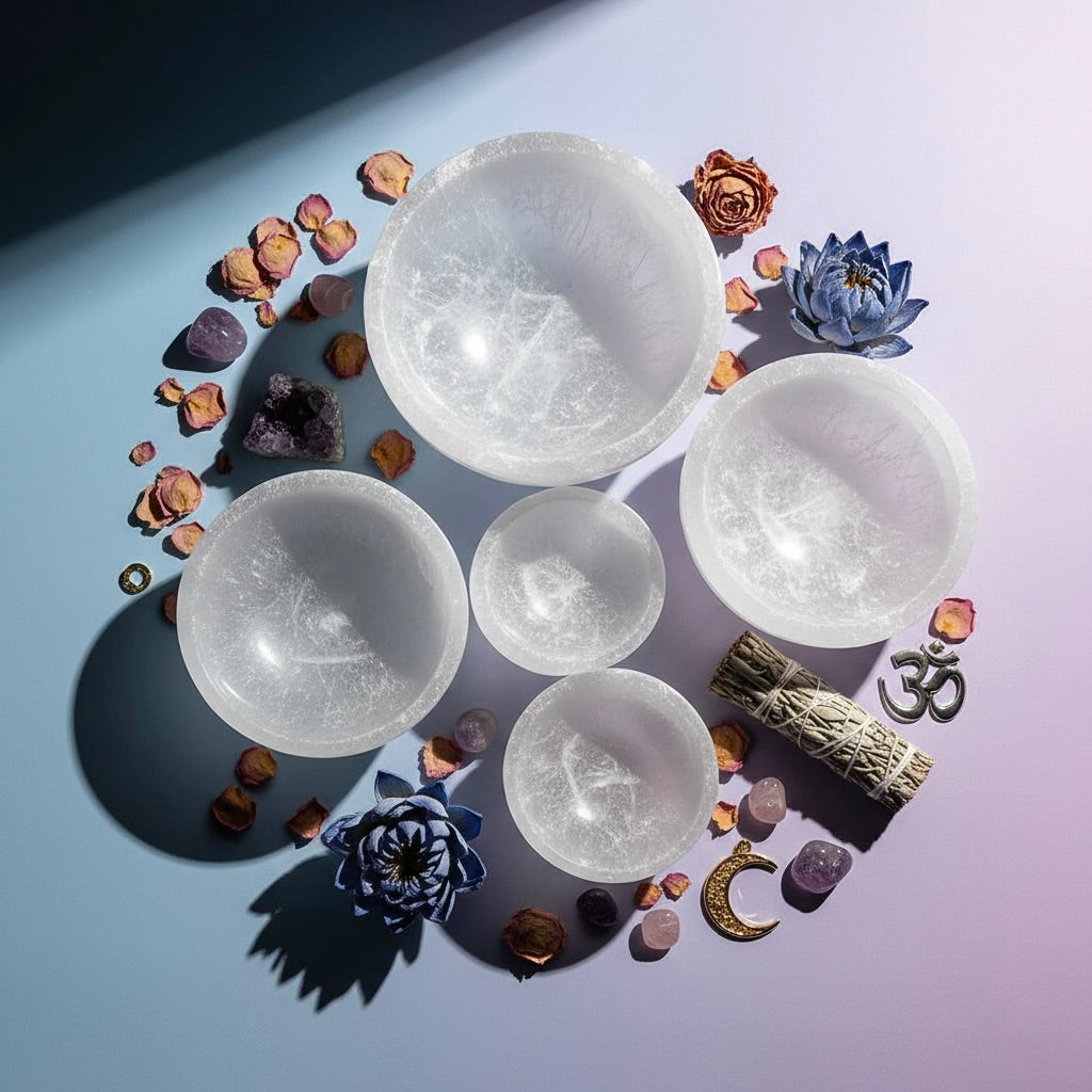 Selenite Bowl – Cleanser of Energy & Crystals - Image 3