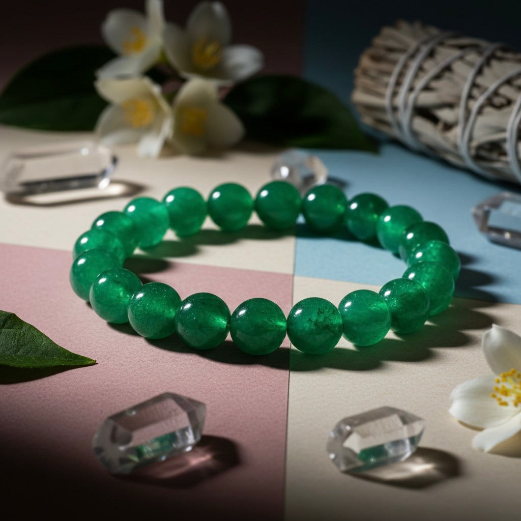 Green Aventurine Bracelet – Crystal for Luck & Growth - Image 2