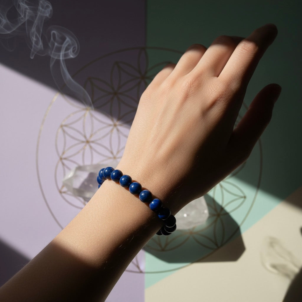 Lapis Lazuli Bracelet – Crystal for Wisdom & Truth - Image 3