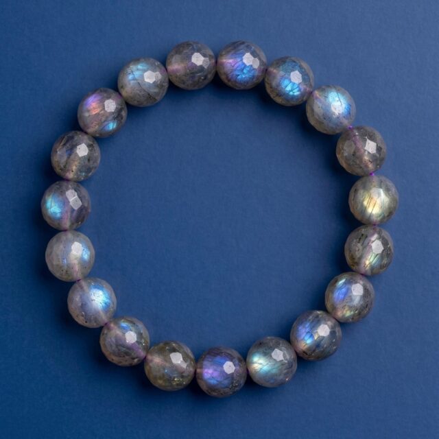 Natural Labradorite Crystal Bracelet – Transformation, Protection & Intuition