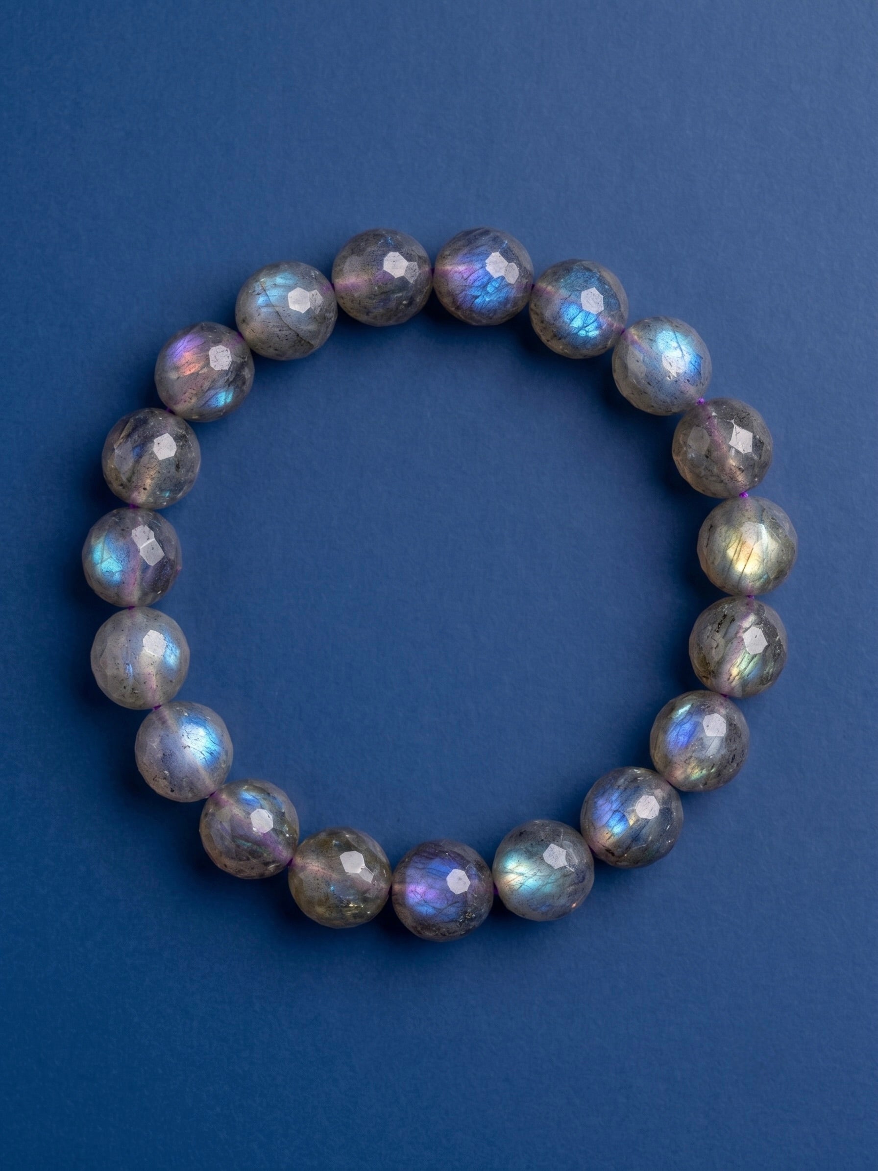 Natural Labradorite Crystal Bracelet – Transformation, Protection & Intuition