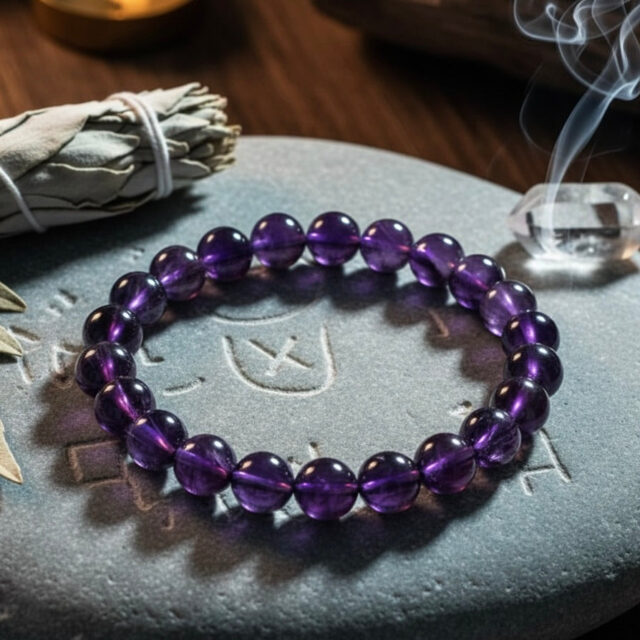 Amethyst Bracelet – Crystal for Peace & Protection