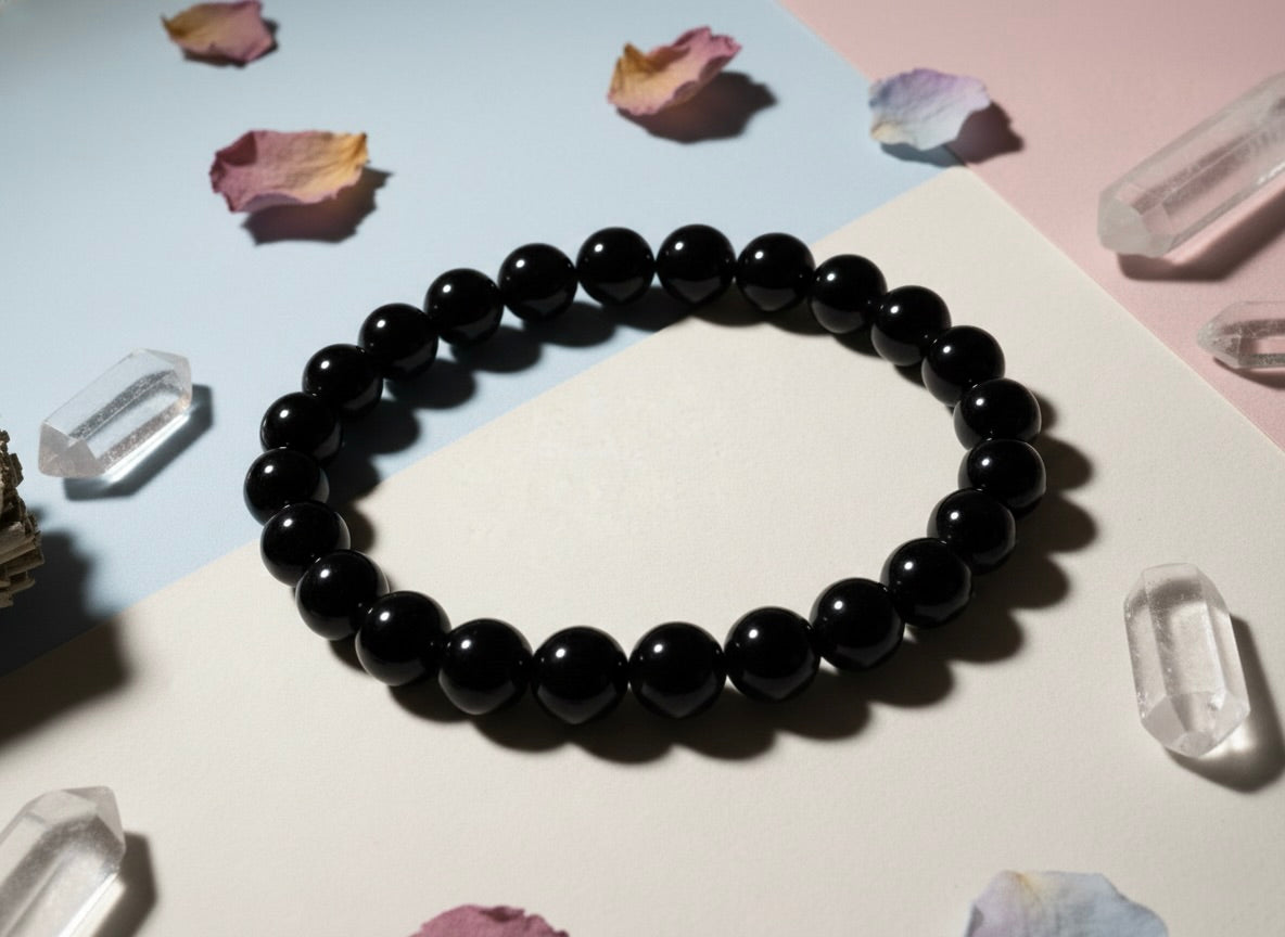Black Tourmaline Bracelet – Crystal for Protection & Grounding - Image 2